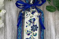 Floral Mandala Tarot Bag/ Custom Tarot Bag/ Keepsake Bag / Drawstring Bag / Oracle Bag / Crystal Bag / Gift Bag / Tarot Pouch