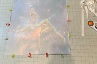 Magical Mountain Altar Cloth, Tarot Cloth, Altar Decor, Double Sided Altar Cloth, Wall Hanging, Dice Mat, Centerpiece