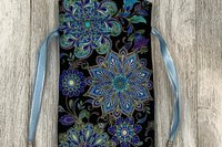 Mandala Tarot Bag/ Custom Tarot Pouch / Keepsake Bag / Drawstring Bag / Oracle Bag / Jewelry Bag / Crystal Bag / Gift Bag / Tarot Pouch