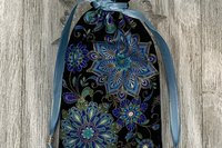 Mandala Tarot Bag/ Custom Tarot Pouch / Keepsake Bag / Drawstring Bag / Oracle Bag / Jewelry Bag / Crystal Bag / Gift Bag / Tarot Pouch