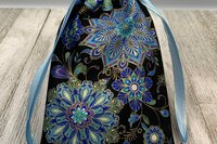Mandala Tarot Bag/ Custom Tarot Pouch / Keepsake Bag / Drawstring Bag / Oracle Bag / Jewelry Bag / Crystal Bag / Gift Bag / Tarot Pouch