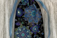 Mandala Tarot Bag/ Custom Tarot Pouch / Keepsake Bag / Drawstring Bag / Oracle Bag / Jewelry Bag / Crystal Bag / Gift Bag / Tarot Pouch