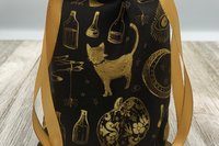 Witchy Tarot Bag/ Custom Tarot Pouch/ Keepsake Bag / Drawstring Bag / Oracle Bag / Crystal Bag / Tarot Pouch / Cosmetic Bag