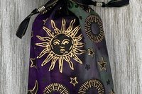 Stars Sun Moon Tarot Bag/ Custom Tarot Pouch/ Keepsake Bag / Drawstring Bag / Oracle Bag / Crystal Bag / Tarot Pouch / Cosmetic Bag