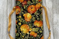 Pumpkin Tarot Bag/ Custom Tarot Pouch/ Keepsake Bag / Drawstring Bag / Oracle Bag / Crystal Bag / Tarot Pouch / Cosmetic Bag