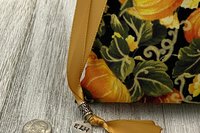 Pumpkin Tarot Bag/ Custom Tarot Pouch/ Keepsake Bag / Drawstring Bag / Oracle Bag / Crystal Bag / Tarot Pouch / Cosmetic Bag