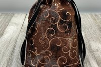 Rose Gold Scrolls Tarot Bag/ Custom Tarot Pouch/ Keepsake Bag / Drawstring Bag / Oracle Bag / Crystal Bag / Tarot Pouch / Cosmetic Bag