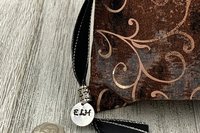 Rose Gold Scrolls Tarot Bag/ Custom Tarot Pouch/ Keepsake Bag / Drawstring Bag / Oracle Bag / Crystal Bag / Tarot Pouch / Cosmetic Bag