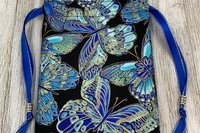 Butterfly Tarot Bag/ Custom Tarot Pouch/ Keepsake Bag / Drawstring Bag / Oracle Bag / Crystal Bag / Tarot Pouch / Cosmetic Bag