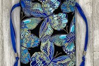 Butterfly Tarot Bag/ Custom Tarot Pouch/ Keepsake Bag / Drawstring Bag / Oracle Bag / Crystal Bag / Tarot Pouch / Cosmetic Bag