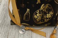 Witchy Tarot Bag/ Custom Tarot Pouch/ Keepsake Bag / Drawstring Bag / Oracle Bag / Crystal Bag / Tarot Pouch / Cosmetic Bag
