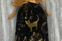 Witchy Tarot Bag/ Custom Tarot Pouch/ Keepsake Bag / Drawstring Bag / Oracle Bag / Crystal Bag / Tarot Pouch / Cosmetic Bag