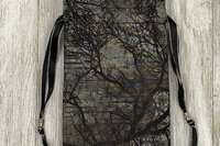Dark Forest Tarot Bag/ Custom Tarot Pouch/ Keepsake Bag / Drawstring Bag / Oracle Bag / Crystal Bag / Tarot Pouch / Cosmetic Bag