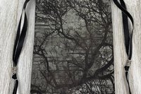 Dark Forest Tarot Bag/ Custom Tarot Pouch/ Keepsake Bag / Drawstring Bag / Oracle Bag / Crystal Bag / Tarot Pouch / Cosmetic Bag