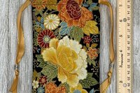 Autumn Flowers Tarot Bag/ Custom Tarot Pouch/ Keepsake Bag / Drawstring Bag / Oracle Bag / Crystal Bag / Tarot Pouch / Cosmetic Bag