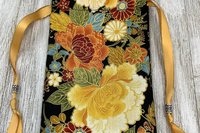 Autumn Flowers Tarot Bag/ Custom Tarot Pouch/ Keepsake Bag / Drawstring Bag / Oracle Bag / Crystal Bag / Tarot Pouch / Cosmetic Bag