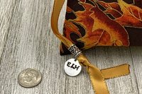 Fall Leaves Tarot Bag/ Custom Tarot Pouch/ Keepsake Bag / Drawstring Bag / Oracle Bag / Crystal Bag / Tarot Pouch / Cosmetic Bag