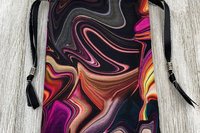 Colorful Tarot Bag/ Custom Tarot Pouch/ Keepsake Bag / Drawstring Bag / Oracle Bag / Crystal Bag / Tarot Pouch / Cosmetic Bag