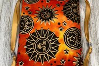 Sun Moon Stars Tarot Bag/ Custom Tarot Pouch/ Keepsake Bag / Drawstring Bag / Oracle Bag / Crystal Bag / Tarot Pouch / Cosmetic Bag