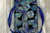 Butterfly Tarot Bag/ Custom Tarot Pouch/ Keepsake Bag / Drawstring Bag / Oracle Bag / Crystal Bag / Tarot Pouch / Cosmetic Bag