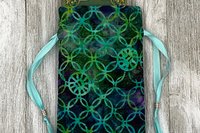 Circles Tarot Bag/ Custom Tarot Pouch/ Keepsake Bag / Drawstring Bag / Oracle Bag / Crystal Bag / Tarot Pouch / Cosmetic Bag