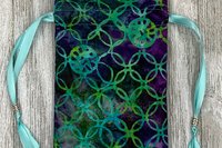 Circles Tarot Bag/ Custom Tarot Pouch/ Keepsake Bag / Drawstring Bag / Oracle Bag / Crystal Bag / Tarot Pouch / Cosmetic Bag