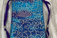 Scrolls Tarot Bag/ Custom Tarot Pouch/ Keepsake Bag / Drawstring Bag / Oracle Bag / Crystal Bag / Tarot Pouch / Cosmetic Bag