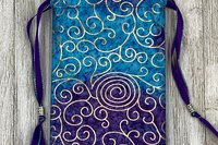 Scrolls Tarot Bag/ Custom Tarot Pouch/ Keepsake Bag / Drawstring Bag / Oracle Bag / Crystal Bag / Tarot Pouch / Cosmetic Bag
