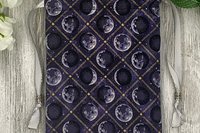 Moon Phase Tarot Bag/ Custom Tarot Pouch/ Keepsake Bag / Drawstring Bag / Oracle Bag / Crystal Bag / Tarot Pouch / Cosmetic Bag