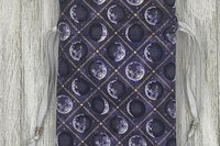 Moon Phase Tarot Bag/ Custom Tarot Pouch/ Keepsake Bag / Drawstring Bag / Oracle Bag / Crystal Bag / Tarot Pouch / Cosmetic Bag