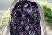 Moon Phase Tarot Bag/ Custom Tarot Pouch/ Keepsake Bag / Drawstring Bag / Oracle Bag / Crystal Bag / Tarot Pouch / Cosmetic Bag
