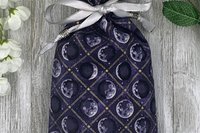Moon Phase Tarot Bag/ Custom Tarot Pouch/ Keepsake Bag / Drawstring Bag / Oracle Bag / Crystal Bag / Tarot Pouch / Cosmetic Bag