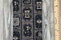 Witchy Card Design Tarot Bag/ Custom Tarot Pouch/ Keepsake Bag / Drawstring Bag / Oracle Bag / Crystal Bag / Tarot Pouch / Cosmetic Bag