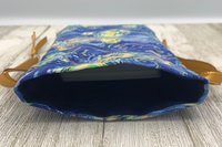 Starry Night Inspired Tarot Bag/ Custom Tarot Pouch/ Keepsake Bag / Drawstring Bag / Oracle Bag / Crystal Bag / Tarot Pouch / Cosmetic Bag