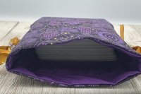 Witchy Zodiac Hamsa Tarot Bag/ Custom Tarot Pouch/ Keepsake Bag / Drawstring Bag / Oracle Bag / Crystal Bag / Tarot Pouch / Cosmetic Bag