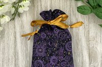 Witchy Zodiac Hamsa Tarot Bag/ Custom Tarot Pouch/ Keepsake Bag / Drawstring Bag / Oracle Bag / Crystal Bag / Tarot Pouch / Cosmetic Bag