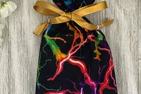 Lightning Tarot Bag/ Custom Tarot Pouch/ Keepsake Bag / Drawstring Bag / Oracle Bag / Crystal Bag / Tarot Pouch / Cosmetic Bag