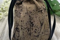 Zombie Wrap Tarot Bag/ Custom Tarot Pouch/ Keepsake Bag / Drawstring Bag / Oracle Bag / Crystal Bag / Tarot Pouch / Cosmetic Bag