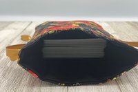 Floral Filigree Tarot Bag/ Custom Tarot Pouch/ Keepsake Bag / Drawstring Bag / Oracle Bag / Crystal Bag / Tarot Pouch / Cosmetic Bag