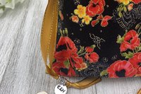 Floral Filigree Tarot Bag/ Custom Tarot Pouch/ Keepsake Bag / Drawstring Bag / Oracle Bag / Crystal Bag / Tarot Pouch / Cosmetic Bag