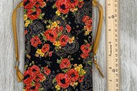 Floral Filigree Tarot Bag/ Custom Tarot Pouch/ Keepsake Bag / Drawstring Bag / Oracle Bag / Crystal Bag / Tarot Pouch / Cosmetic Bag