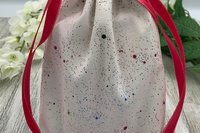 Fairy Dust Tarot Bag/ Custom Tarot Pouch/ Keepsake Bag / Drawstring Bag / Oracle Bag / Crystal Bag / Tarot Pouch / Cosmetic Bag