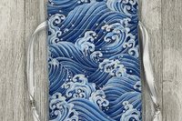 Waves Tarot Bag/ Custom Tarot Pouch/ Keepsake Bag / Drawstring Bag / Oracle Bag / Crystal Bag / Tarot Pouch / Cosmetic Bag