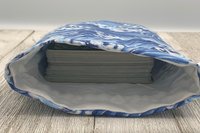 Waves Tarot Bag/ Custom Tarot Pouch/ Keepsake Bag / Drawstring Bag / Oracle Bag / Crystal Bag / Tarot Pouch / Cosmetic Bag