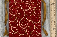 Gold Scrolls Tarot Bag/ Custom Tarot Pouch/ Keepsake Bag / Drawstring Bag / Oracle Bag / Crystal Bag / Tarot Pouch / Cosmetic Bag