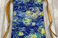 Starry Night Inspired Tarot Bag/ Custom Tarot Pouch/ Keepsake Bag / Drawstring Bag / Oracle Bag / Crystal Bag / Tarot Pouch / Cosmetic Bag