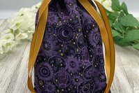 Witchy Zodiac Hamsa Tarot Bag/ Custom Tarot Pouch/ Keepsake Bag / Drawstring Bag / Oracle Bag / Crystal Bag / Tarot Pouch / Cosmetic Bag