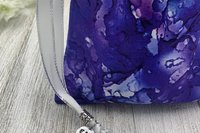 Purple Water Spot Tarot Bag/ Custom Tarot Pouch/ Keepsake Bag / Drawstring Bag / Oracle Bag / Crystal Bag / Tarot Pouch / Cosmetic Bag