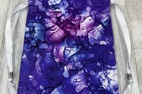 Purple Water Spot Tarot Bag/ Custom Tarot Pouch/ Keepsake Bag / Drawstring Bag / Oracle Bag / Crystal Bag / Tarot Pouch / Cosmetic Bag