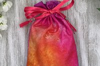 Sunrise Tarot Bag/ Custom Tarot Pouch/ Keepsake Bag / Drawstring Bag / Oracle Bag / Crystal Bag / Tarot Pouch / Cosmetic Bag